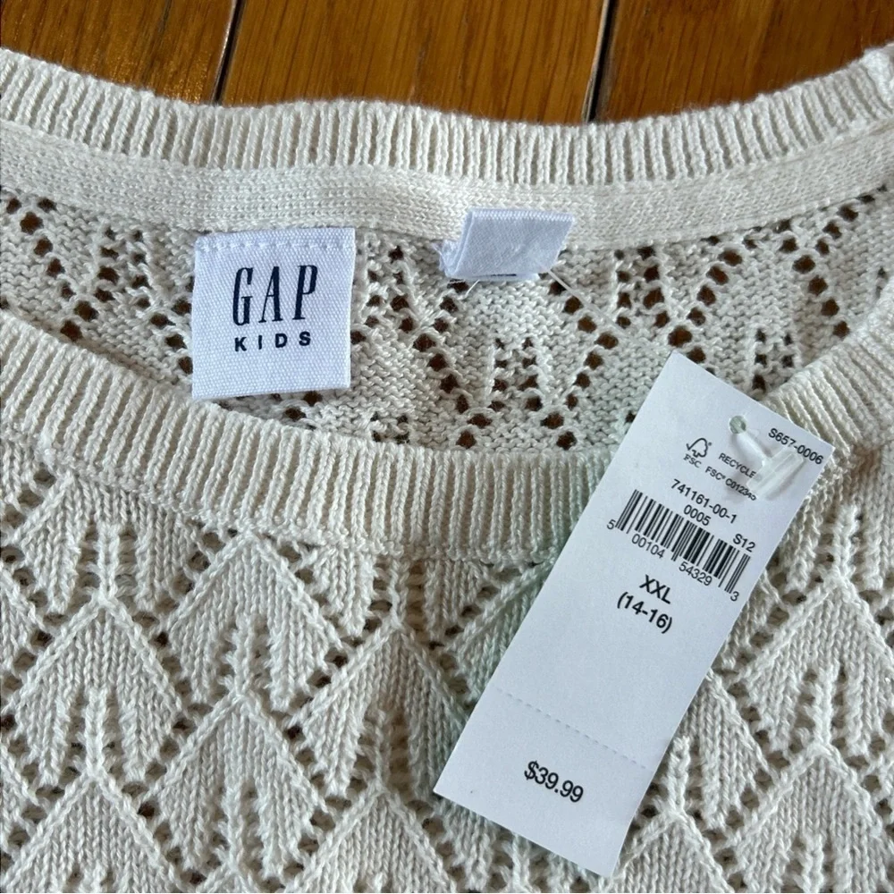 New NWT 4 Piece Gap Kids Sweater Boho Blouse Denim Rhinestone Skirt Sz 14-16 XXL